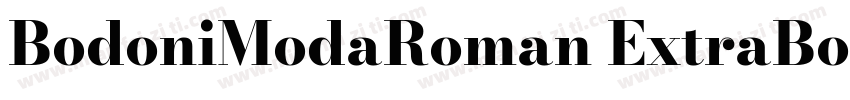 BodoniModaRoman ExtraBold字体转换